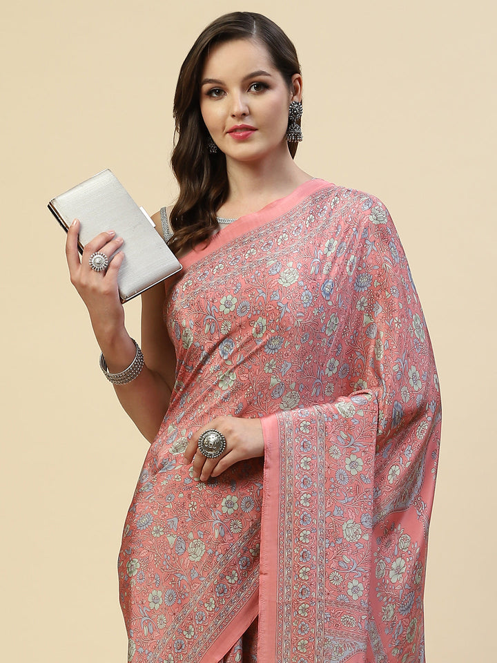 Digital Printed Crepe Saree