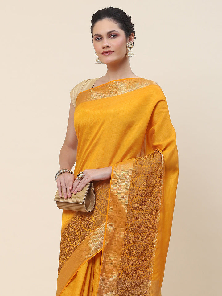 Zari Border Woven Handloom Saree