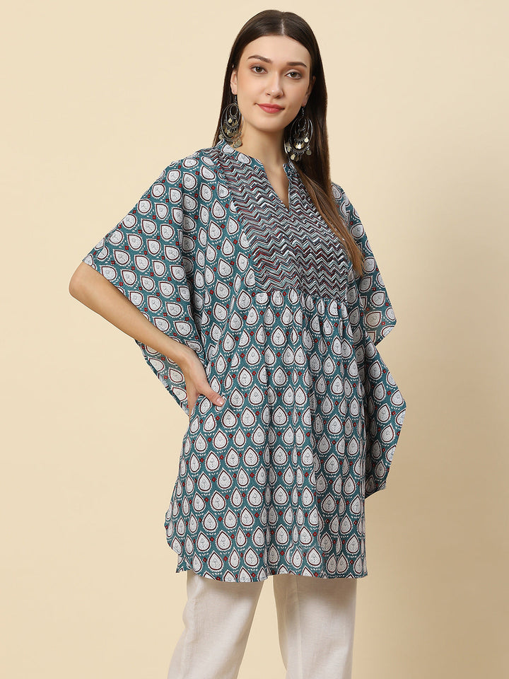 Printed Cotton Kaftan Kurta