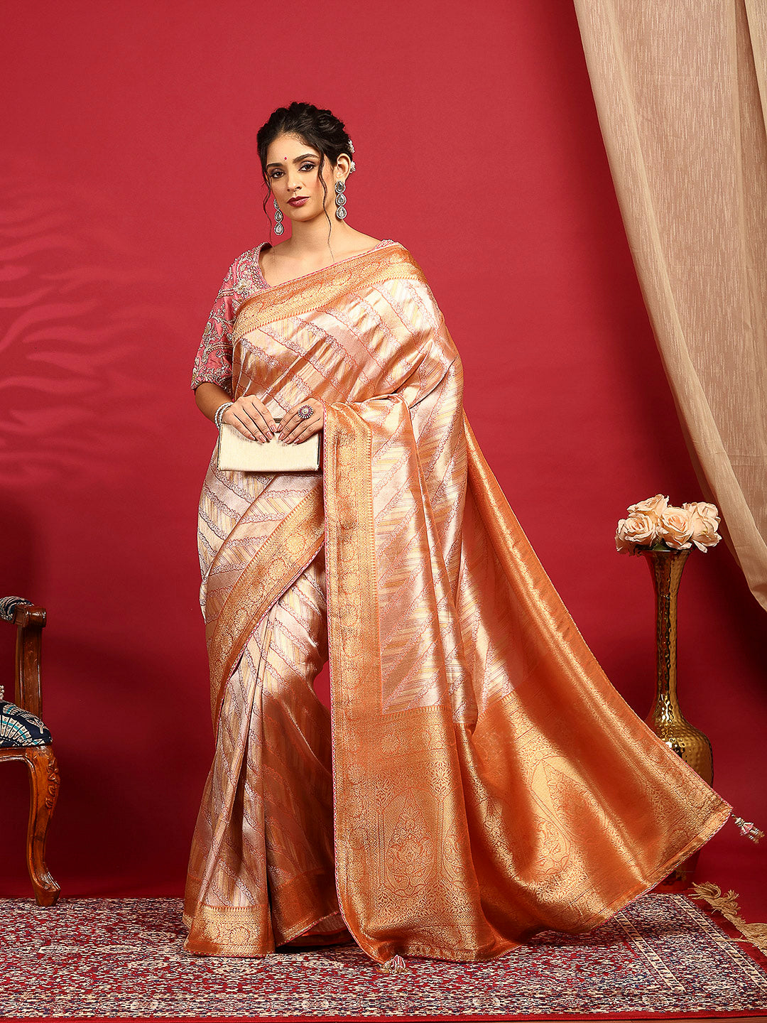 Embroidered Banarasi Saree