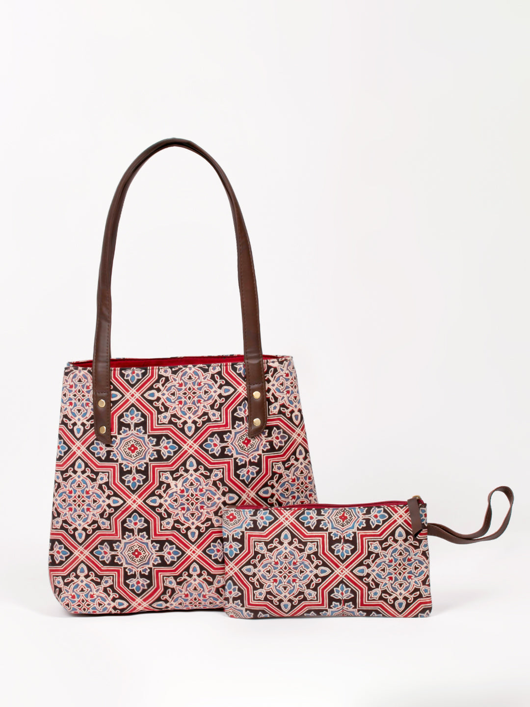 Elegant Multi Color Handbag And Purse Set