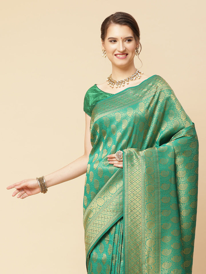 Swarovski Art Handloom Woven Saree