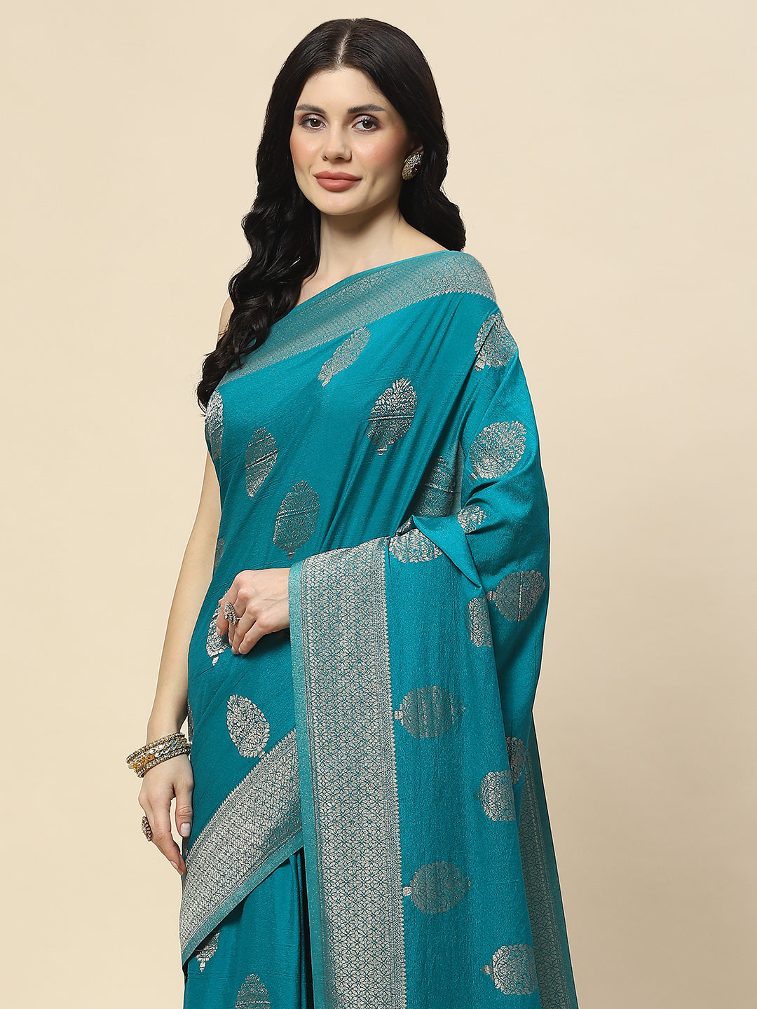 Zari Border Woven Art Tussar Saree