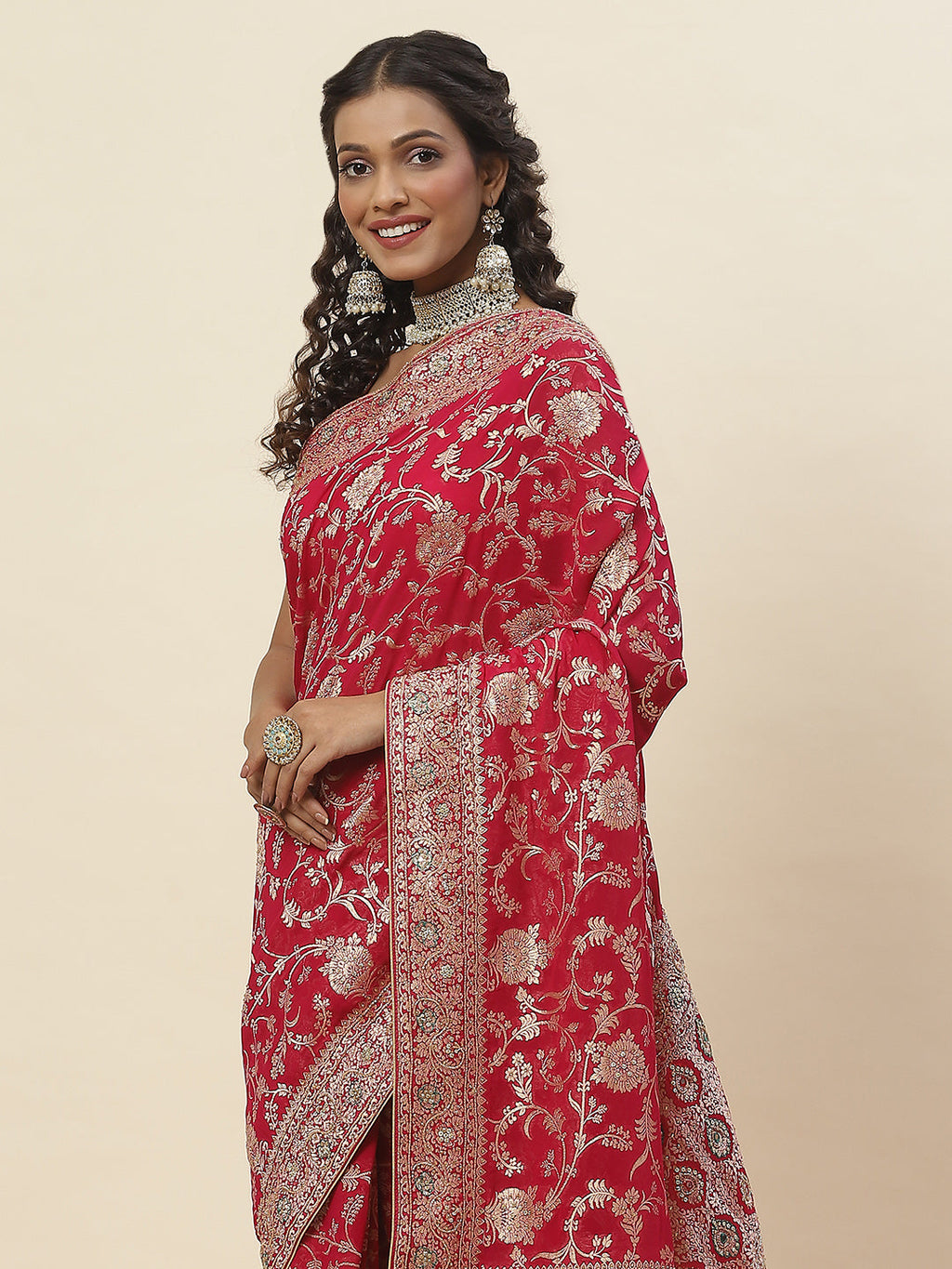 Embroidered Banarsi Saree