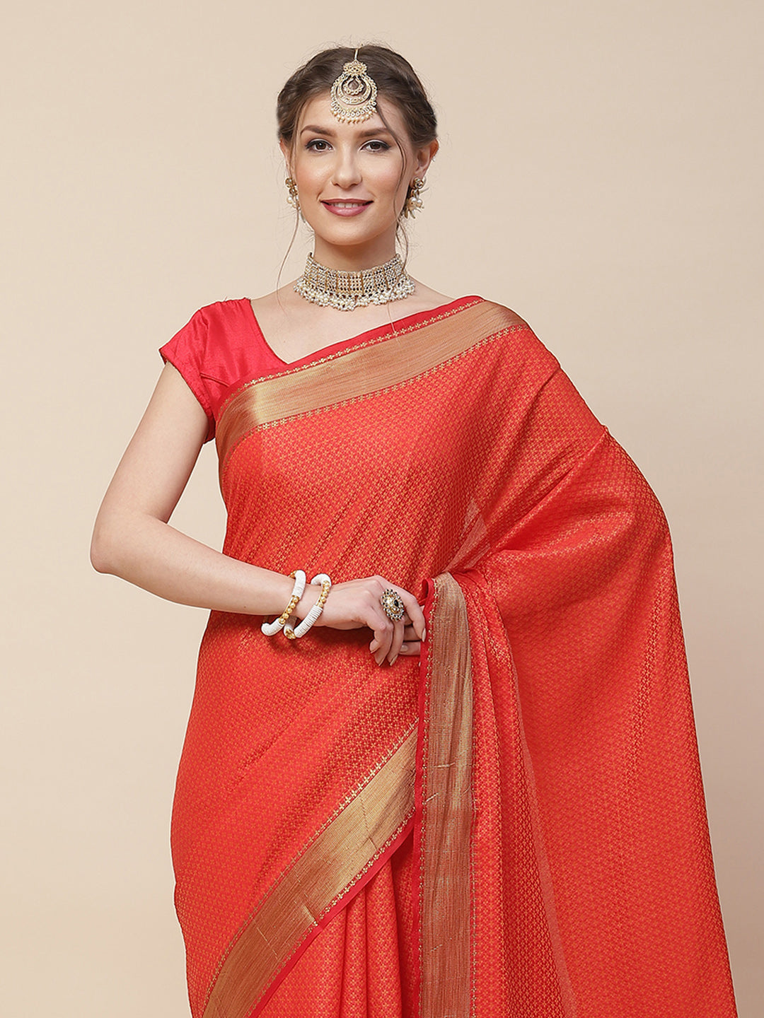 Jacquard Zari Work Woven Art Handloom Saree