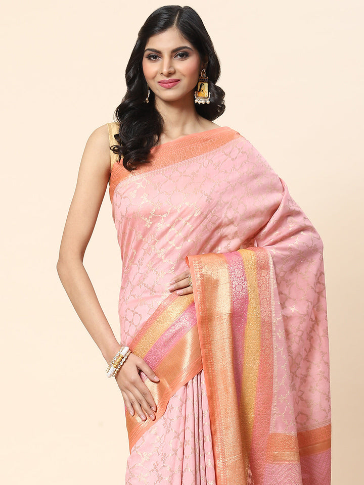 Zari Jaal Cotton Woven Saree