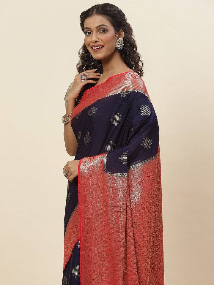 Zari Border Plain Crepe Saree