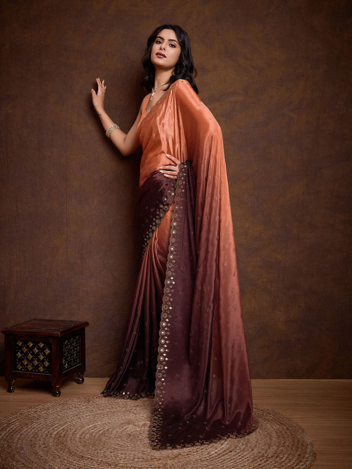 Stone Jaal Georgette Saree