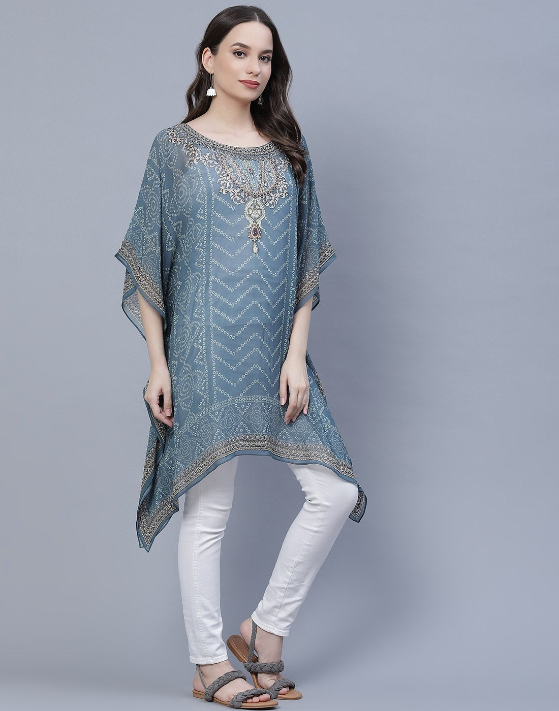 Digital Print Georgette Kaftan