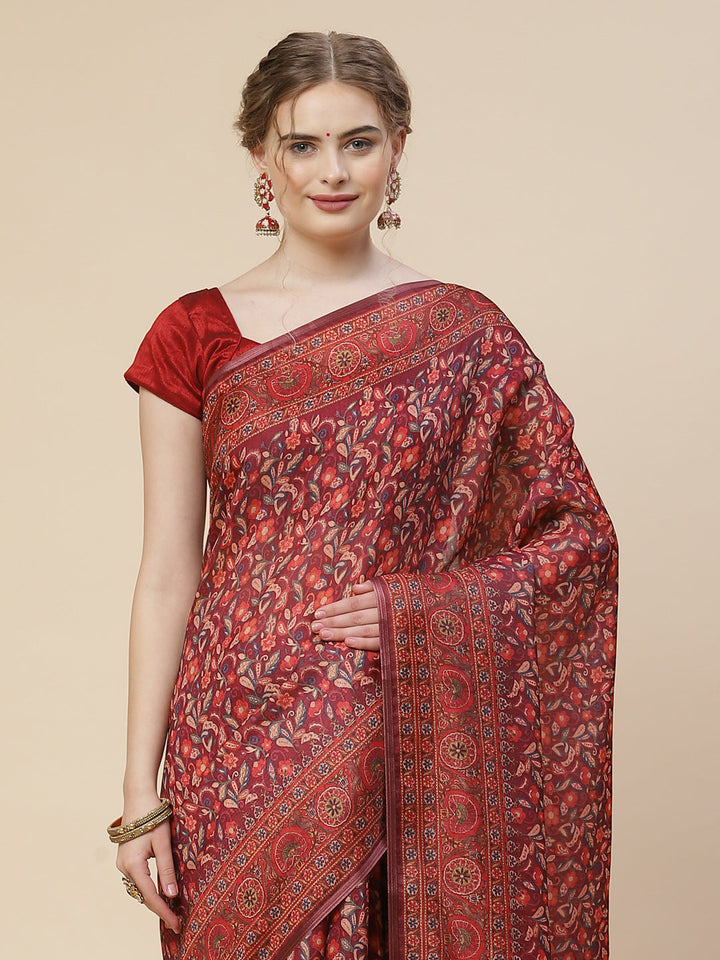 Printed Art Handloom Saree