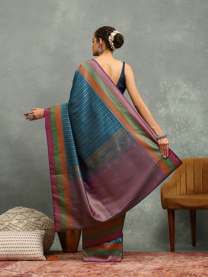 Wovn Border Art Silk Saree