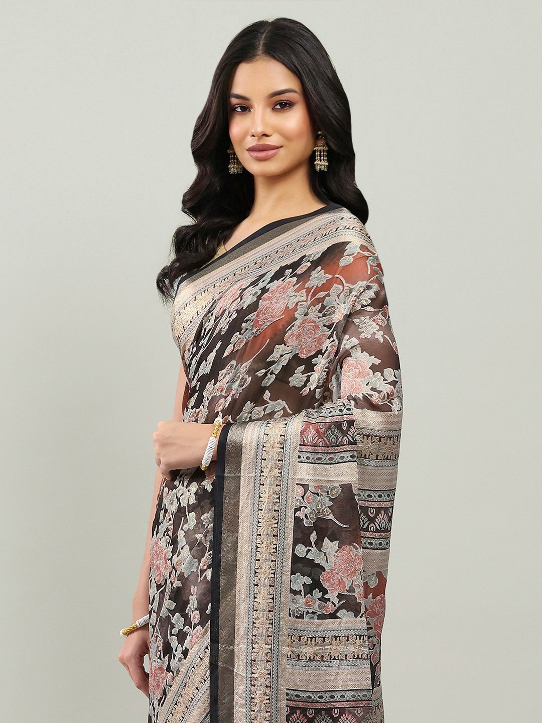 Digital Printed Georgette Saree