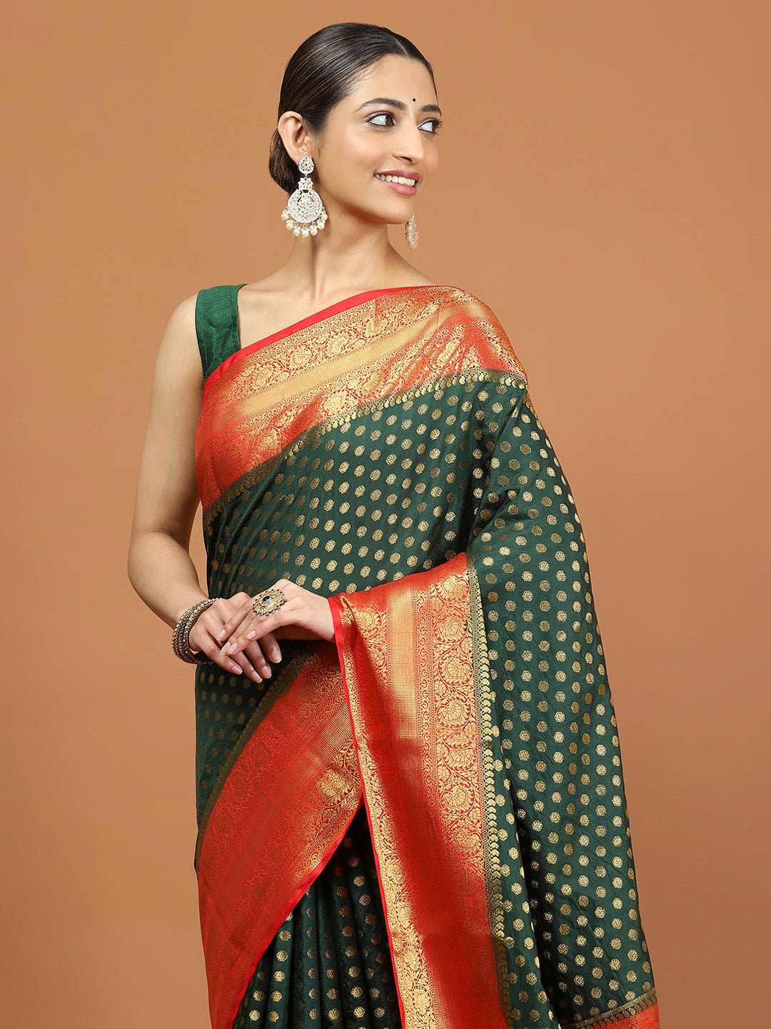 Zari Border Woven Art Silk Saree