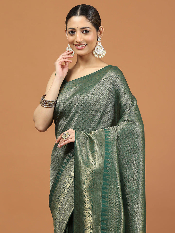 Zari Border Woven Art Silk Saree