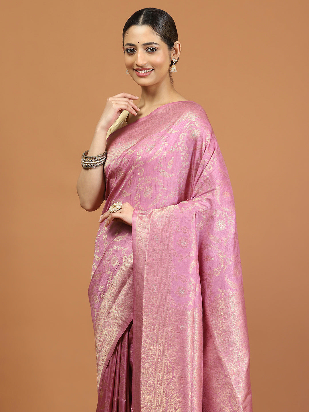 Zari Border Woven Art Silk Saree