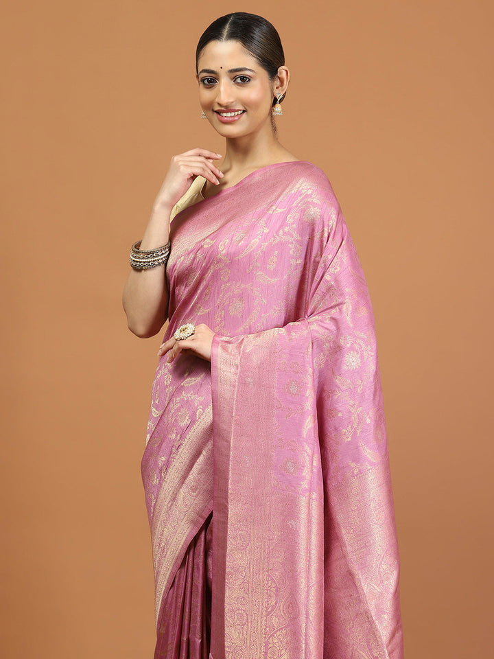 Zari Border Woven Art Silk Saree