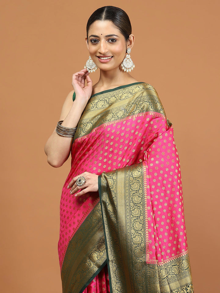 Zari Border Woven Art Silk Saree