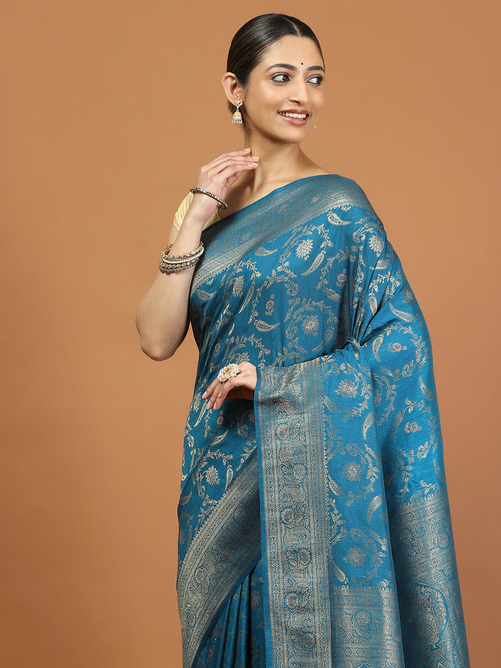 Zari Border Woven Art Silk Saree