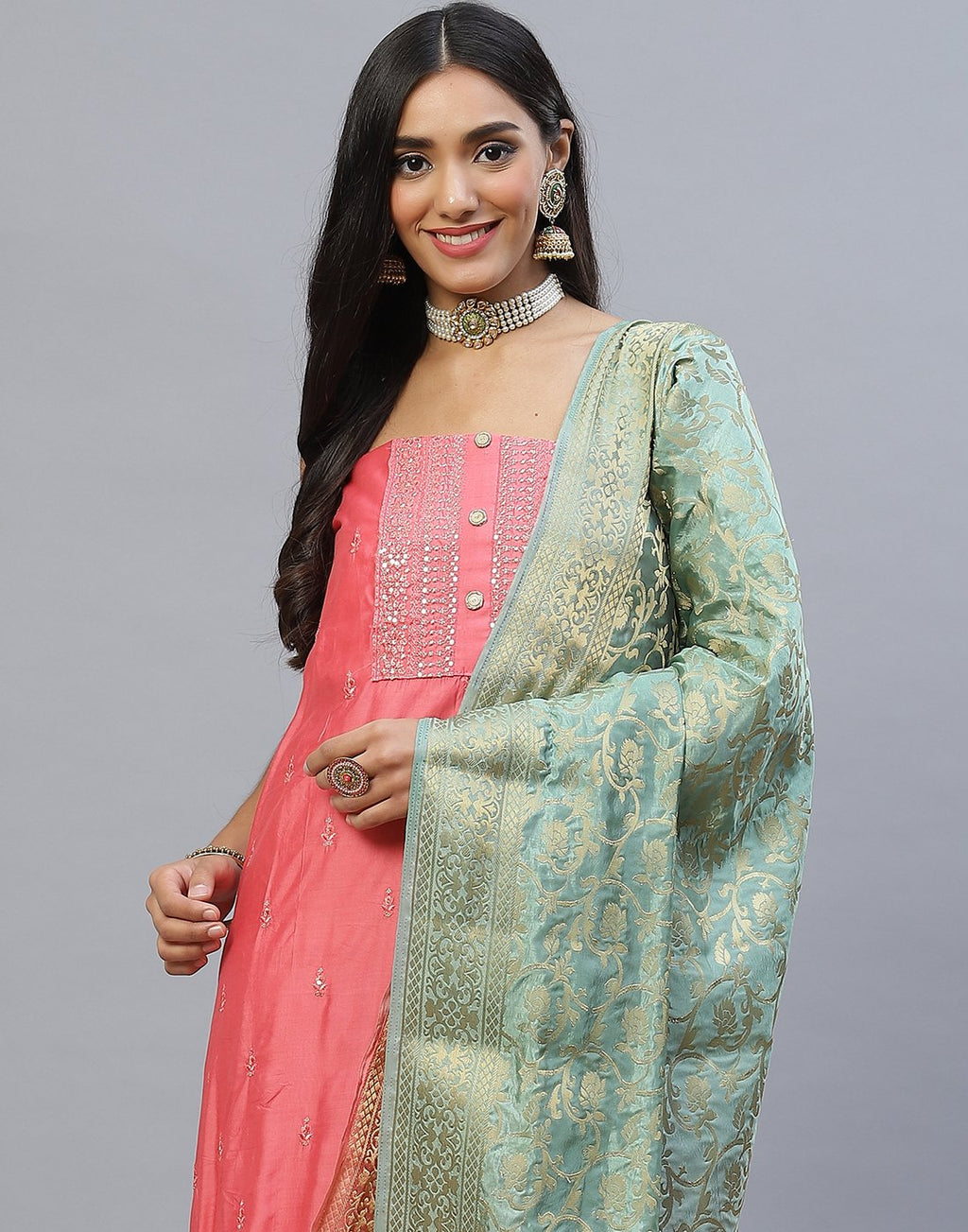 Chanderi Cotton Suit Set