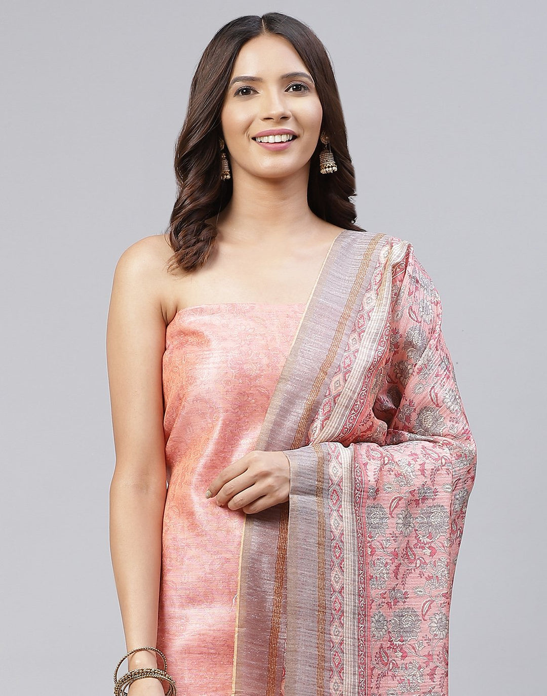 Chanderi Printed Suit Piece