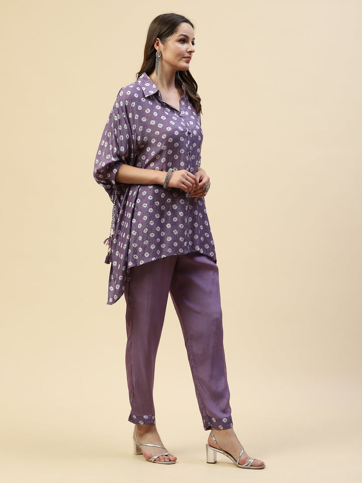 Printed Muslin Kurta With Pants