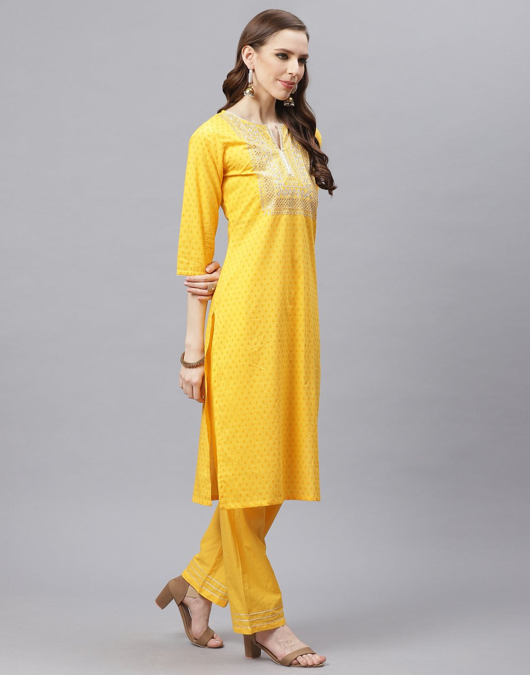 Cotton Kurti Palazzo Set