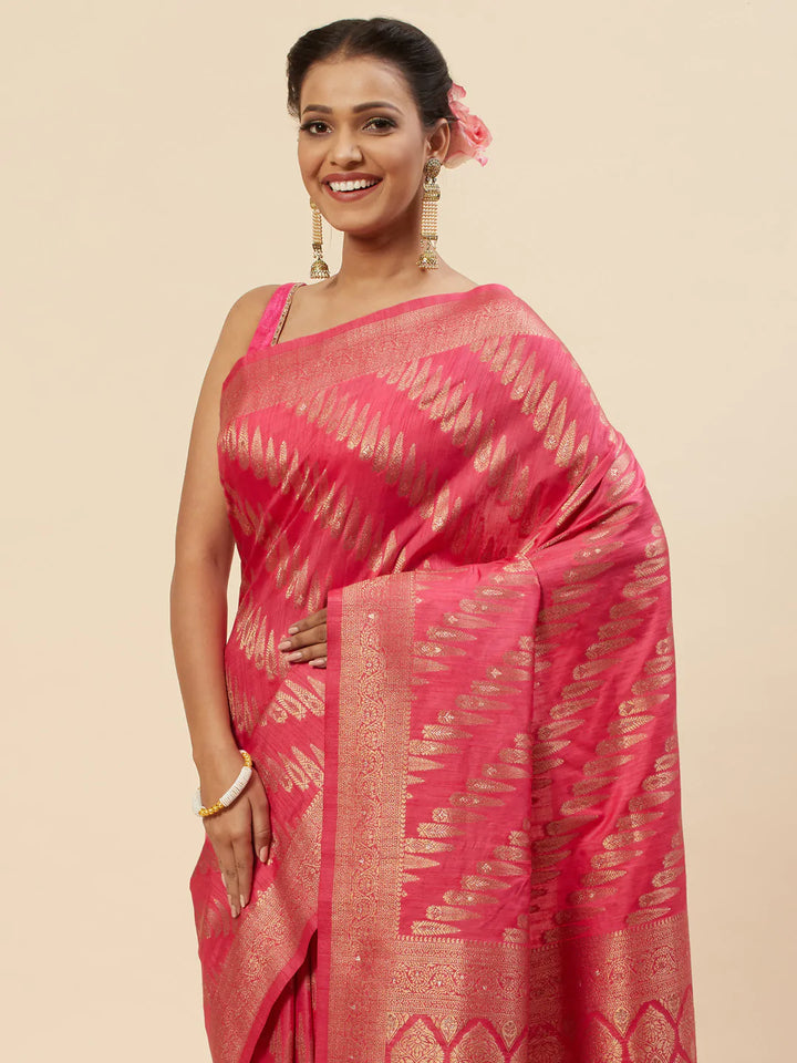 Zari Booti Handloom Woven Saree