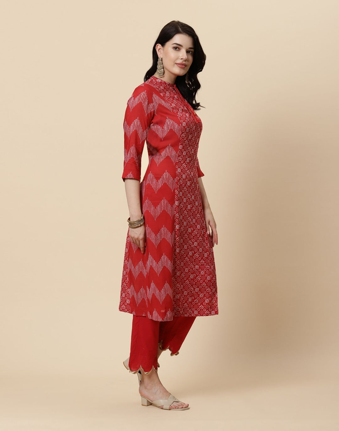 Printed Cotton Kurti With Pant
