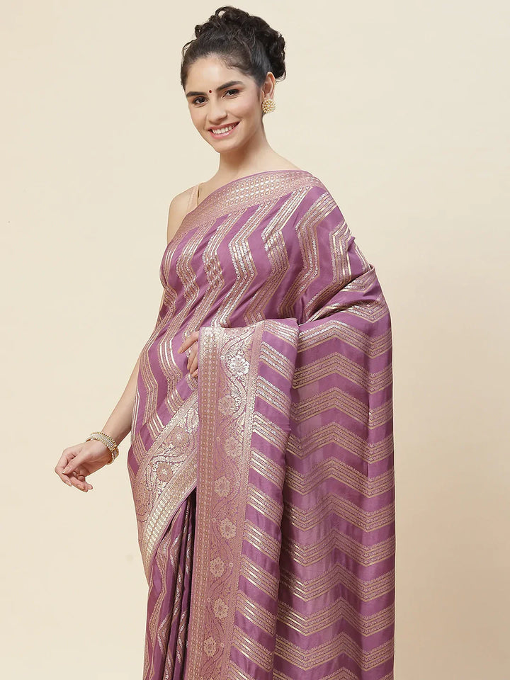 Zari Jaal Handloom Woven Saree