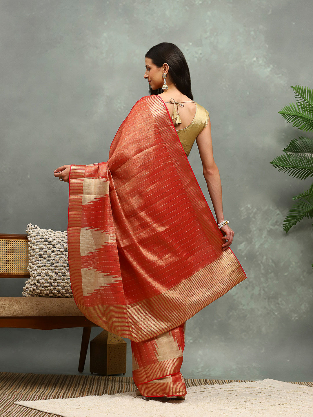 Zaari Border Art Silk Saree
