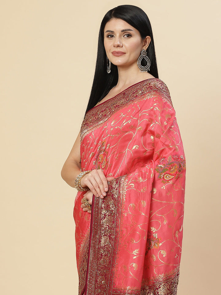 Embroidered Banarasi Saree