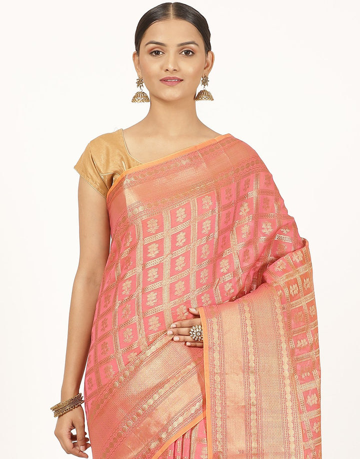 MBZ Meena Bazaar-Cotton Woven Saree