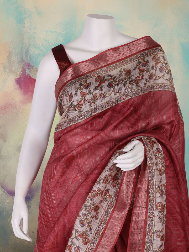 Printed Art Silk Saree