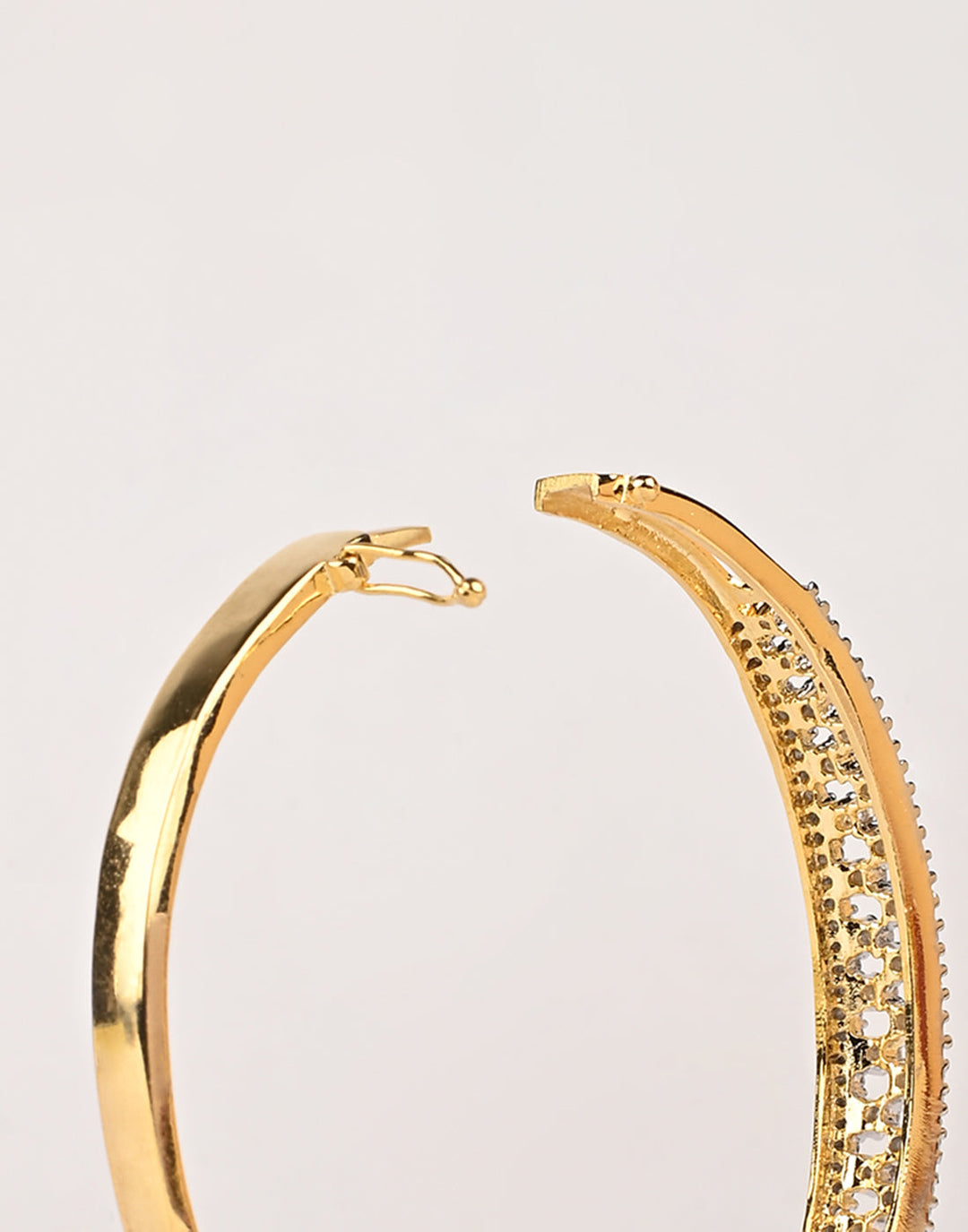 Gold Plated Bracelet Embellished With Diamond Stone