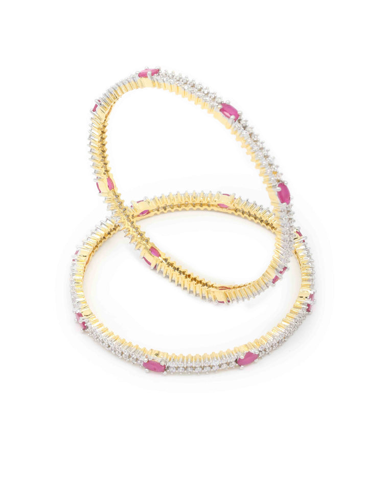 Gold &amp; Silver AD Bangles Set