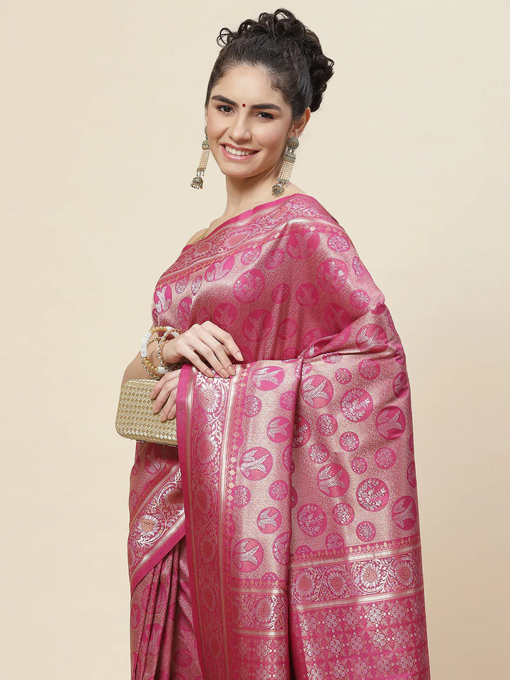 Zari Border Art Handloom Woven Saree