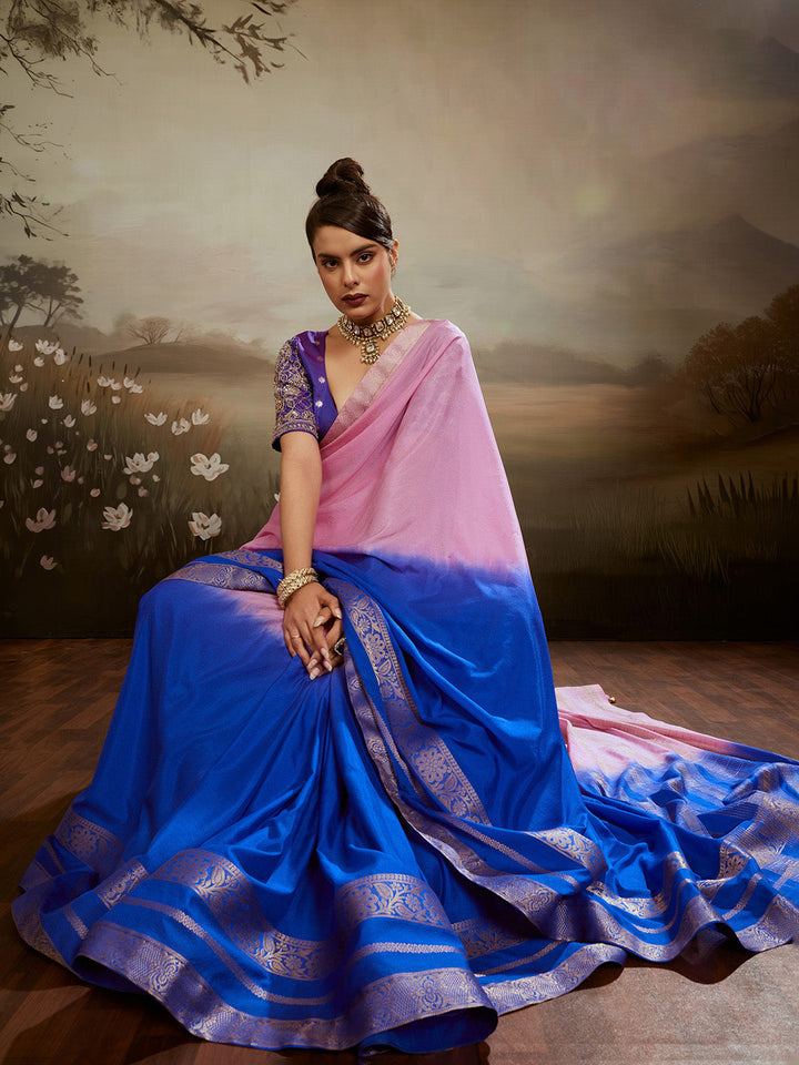 Plain Chiffon Saree