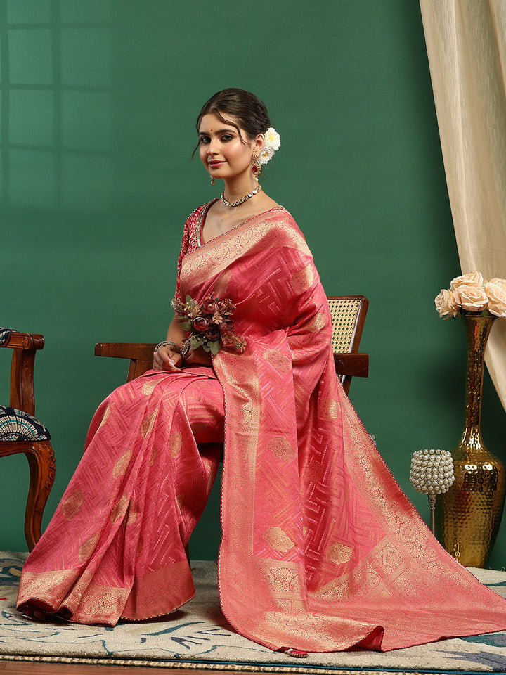 Embroidered Banarasi Saree