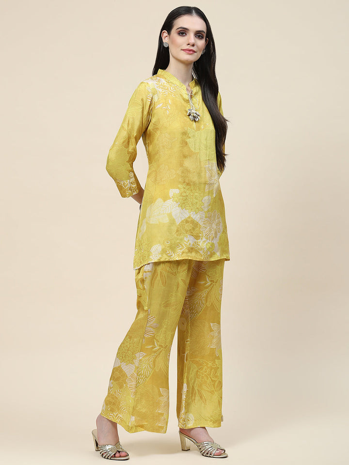Printed Muslin Kurti With Pants