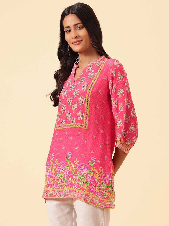 Digital Printed Crepe Kurti