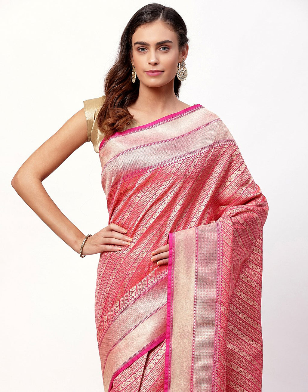 MBZ Meena Bazaar-Woven Banarasi Saree