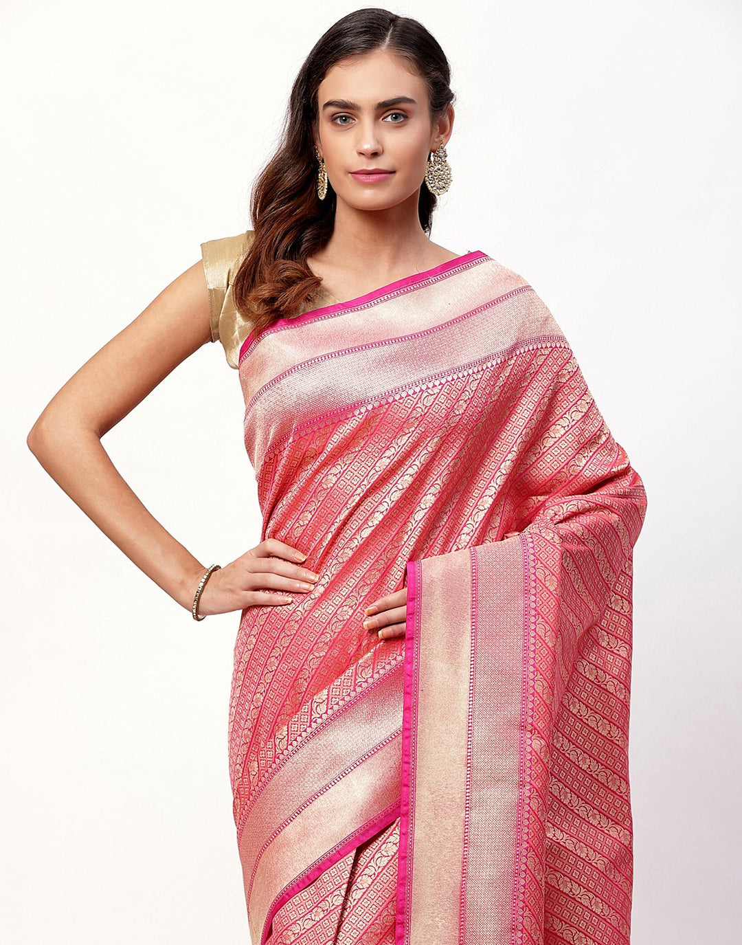 MBZ Meena Bazaar-Woven Banarasi Saree