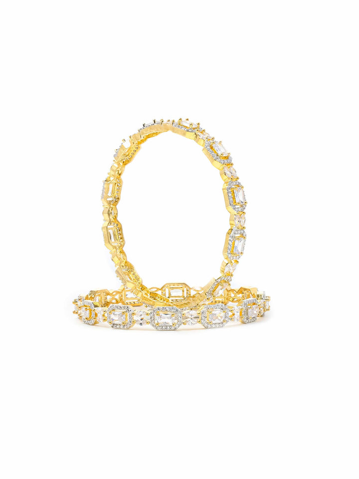 Gold &amp; Silver AD Bangles Set