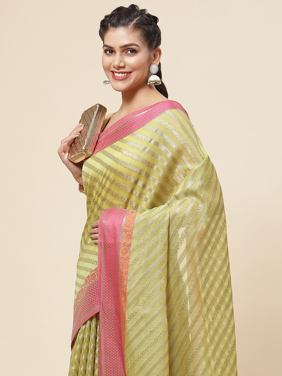 Zari Woven Cotton Saree