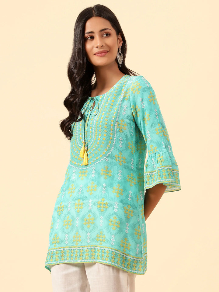 Digital Printed Crepe Kurti