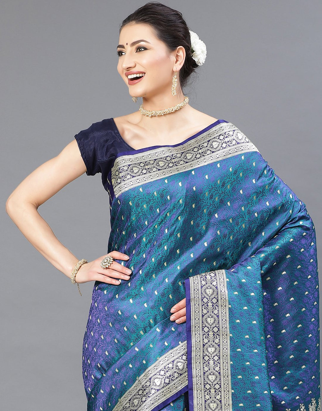 MBZ Meena Bazaar-Woven Banarasi Saree