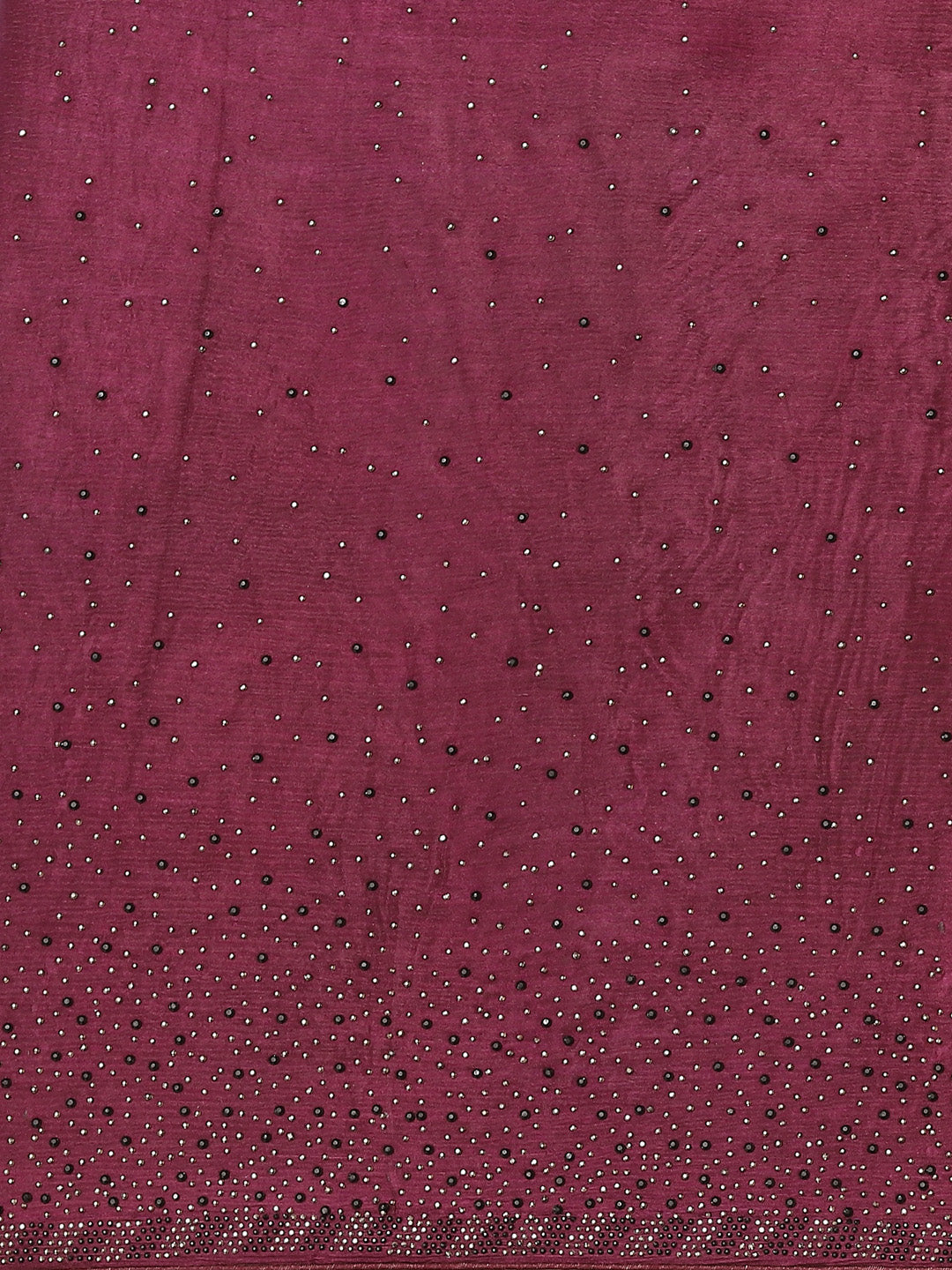 Stone Work Pure Crepe Embroided Saree
