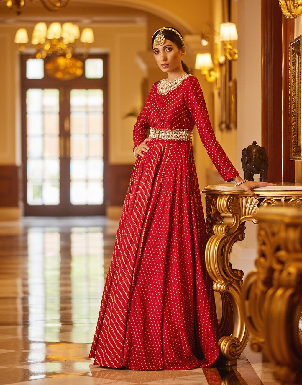 Embroidered Art Handloom Dupion Salwar Kameez Stitched Suit With Net Dupatta