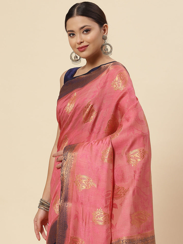 Zari Booti Handloom Woven Saree