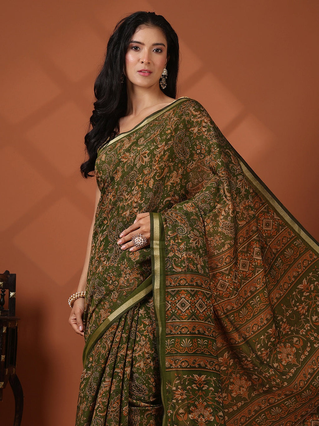 Digital Printed Art Silk Saree